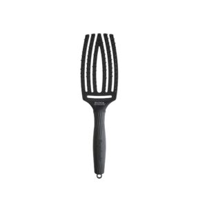 Olivia Garden Fingerbrush Care Iconic Double Bristles Black Medium